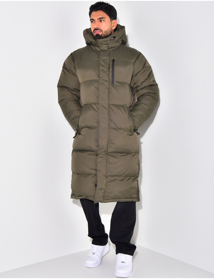 Lange Herren-Daunenjacke