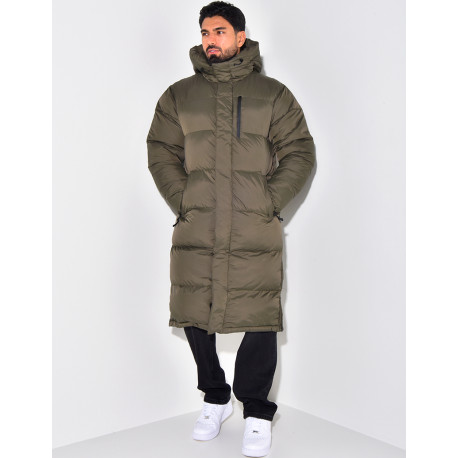 Lange Herren-Daunenjacke