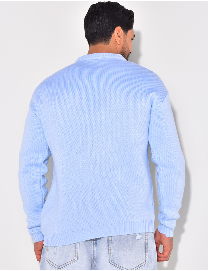 Pull en laine uni