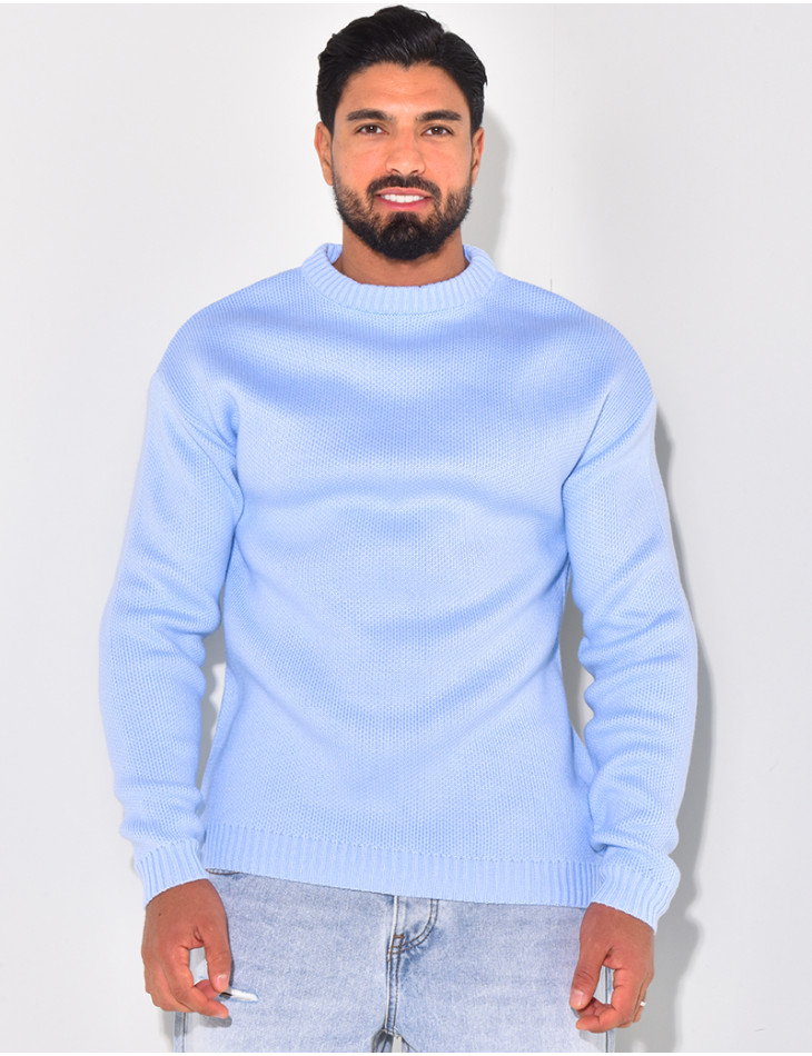 Pull en laine uni