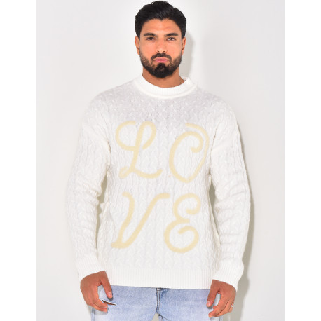 Pull en laine "Love"