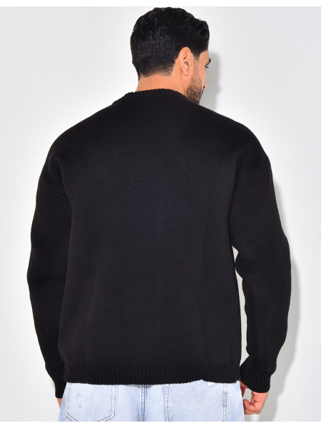 Pull épais avec la lettre H