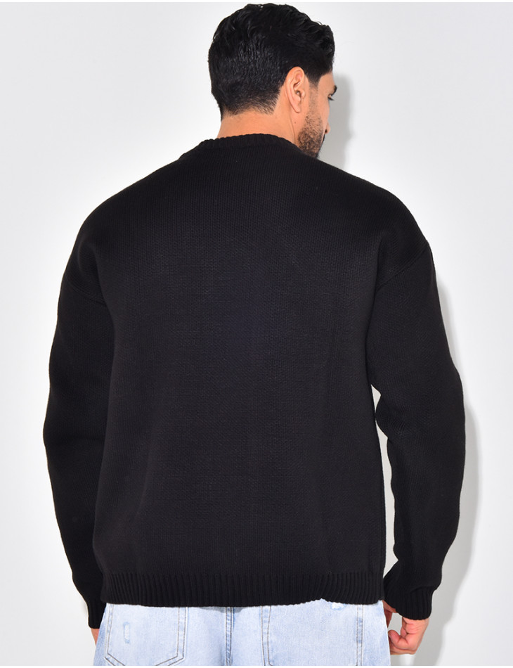 Pull épais avec la lettre H