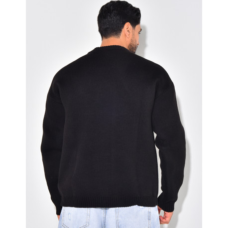 Pull épais avec la lettre H