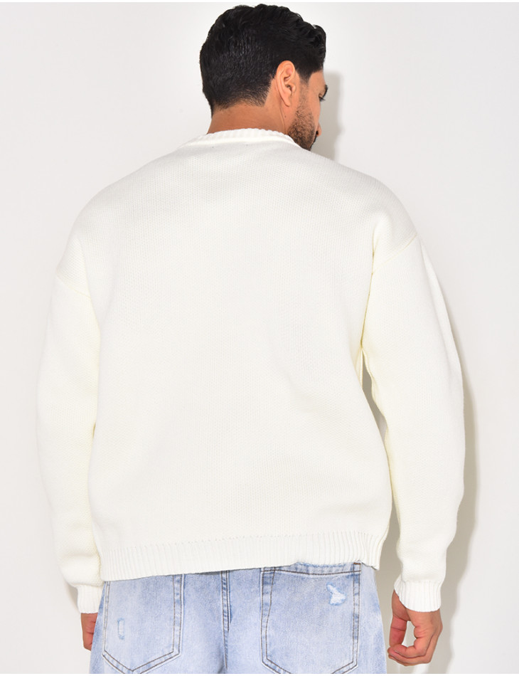 Pull épais avec la lettre H