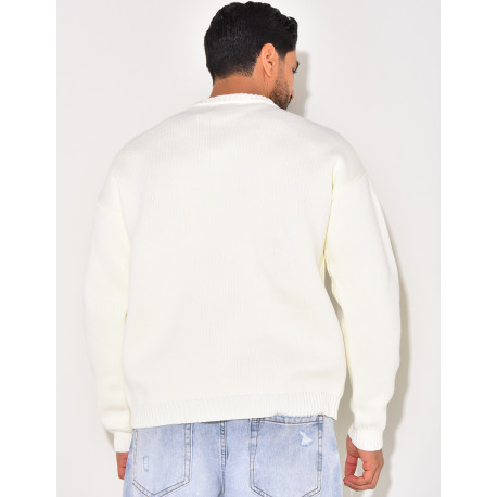 Pull épais avec la lettre H