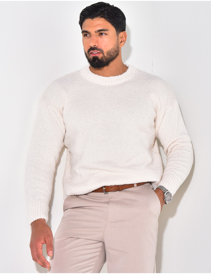Pull en laine à col rond