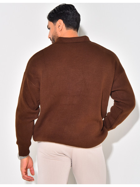 Pull en laine à col