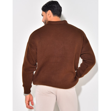 Pull en laine à col