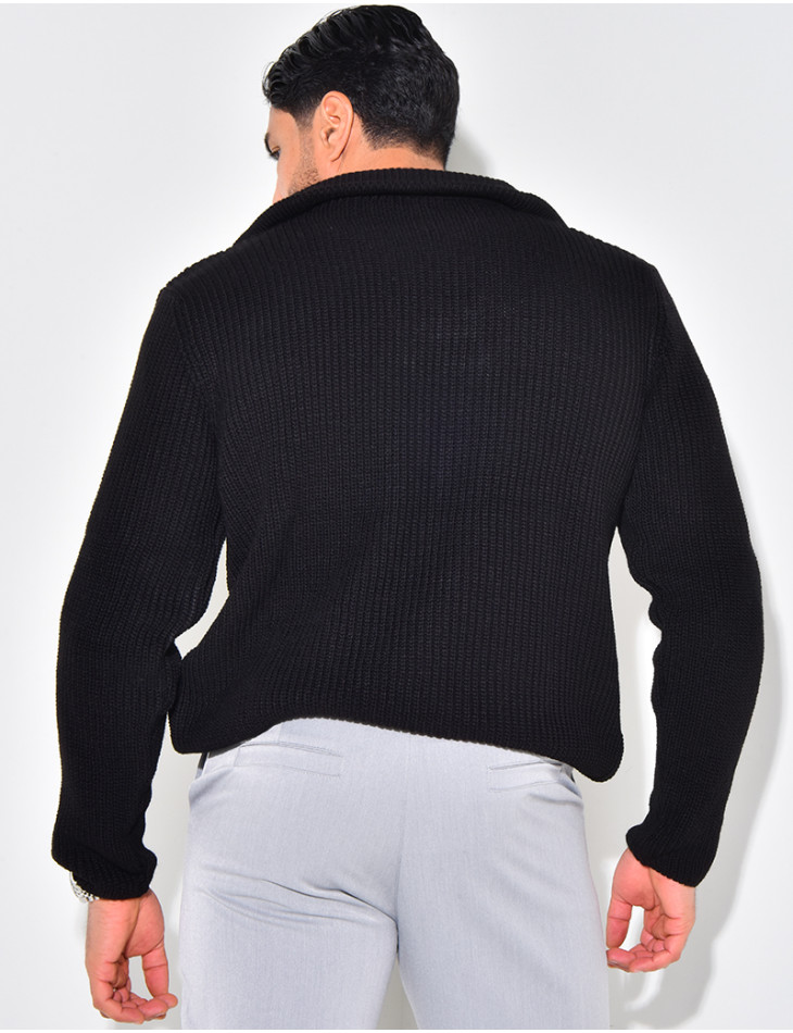 Zip neck jumper