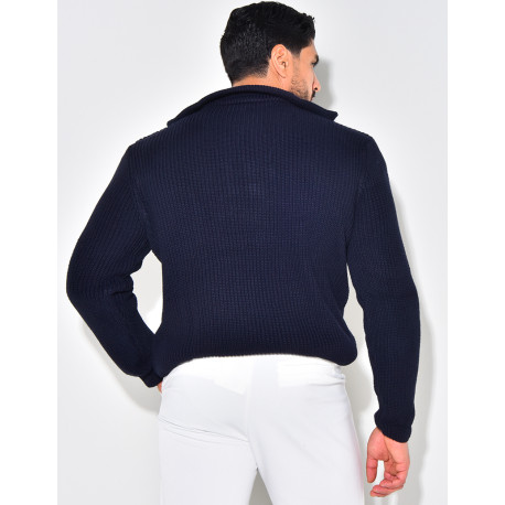 Pullover mit Reißverschlusskragen