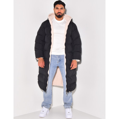 PARKA HOMME NOIR BEIGE