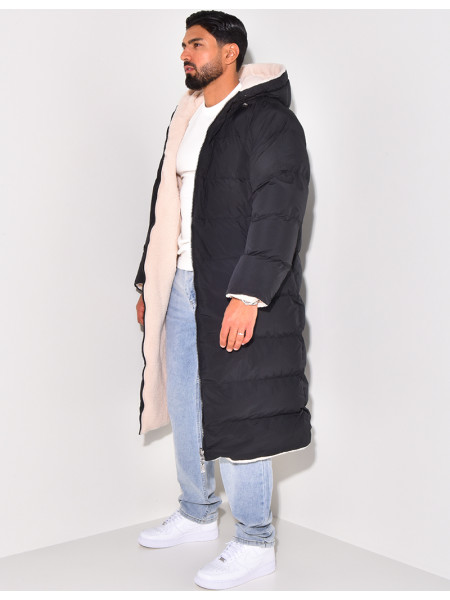 PARKA HOMME NOIR BEIGE