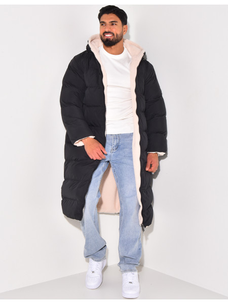 PARKA HOMME NOIR BEIGE