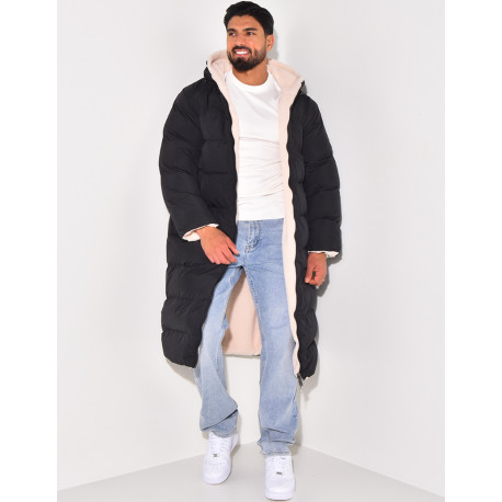 PARKA HOMME NOIR BEIGE