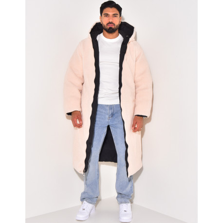 PARKA HOMME NOIR BEIGE