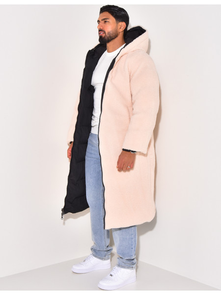 PARKA HOMME NOIR BEIGE