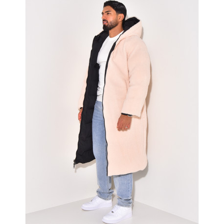 PARKA HOMME NOIR BEIGE