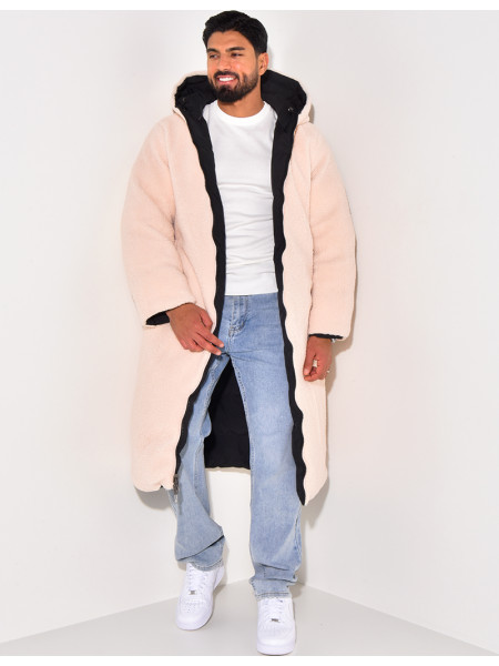 PARKA HOMME NOIR BEIGE