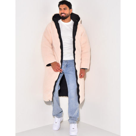 PARKA HOMME NOIR BEIGE