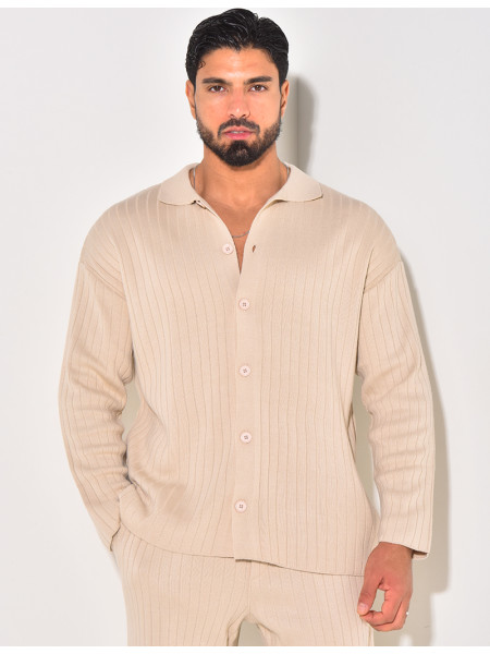 Ensemble pantalon et pull en laine