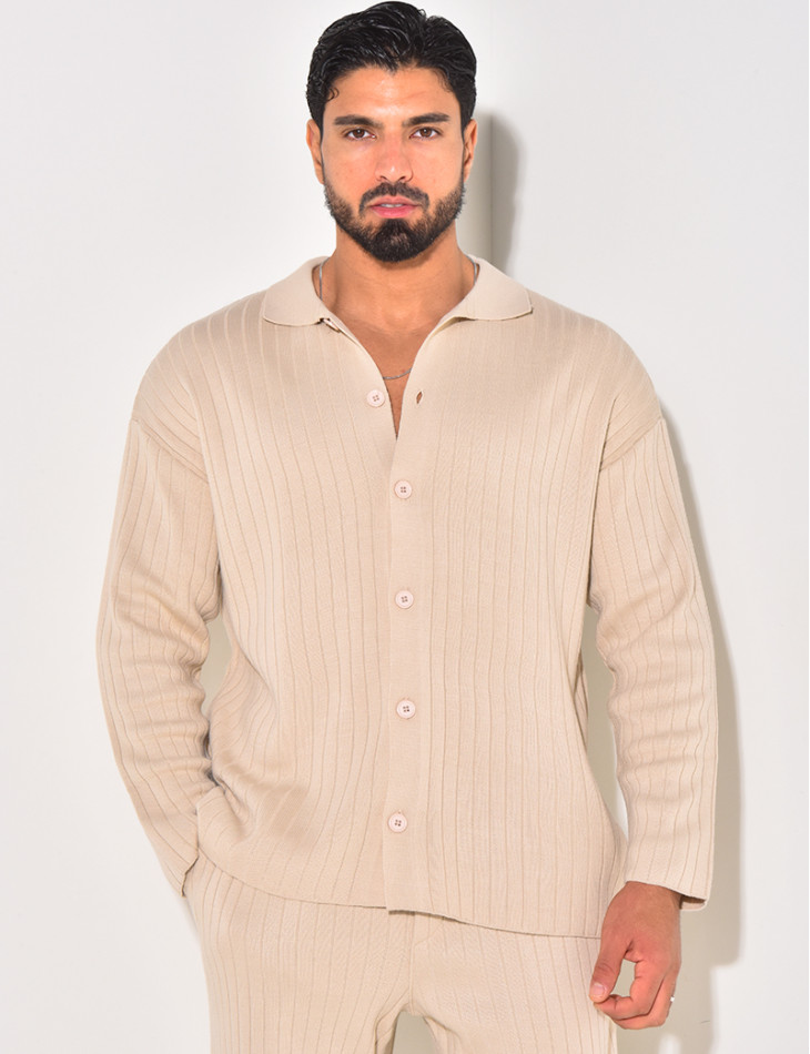 Ensemble pantalon et pull en laine