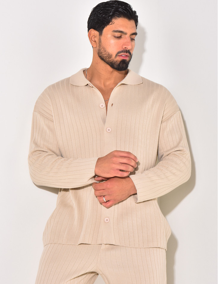 Ensemble pantalon et pull en laine