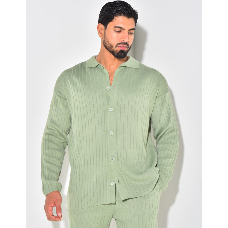 Ensemble pantalon et chemise en maille