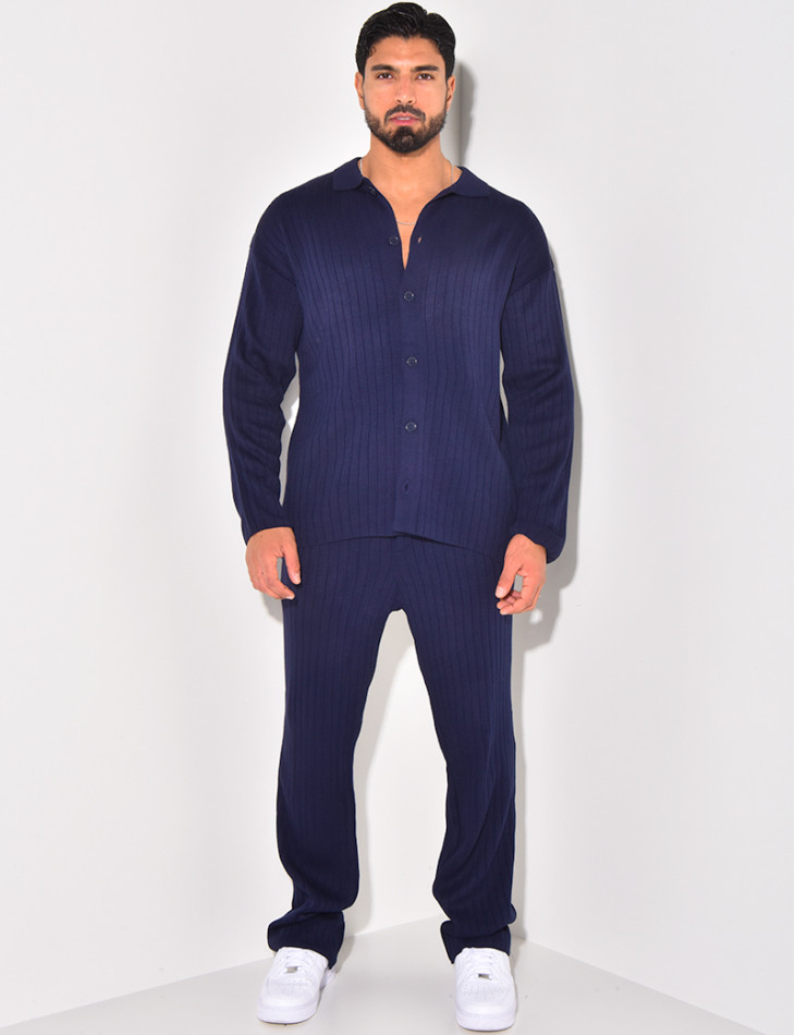 Ensemble pantalon et pull en laine