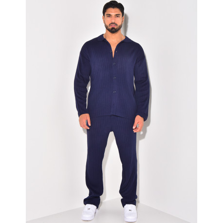 Ensemble pantalon et pull en laine