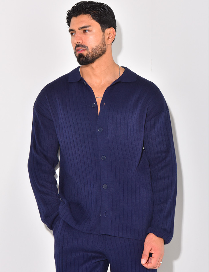 Ensemble pantalon et pull en laine