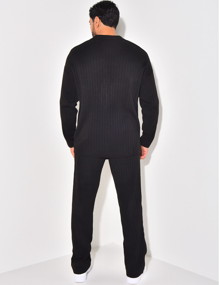 Ensemble pantalon et pull en laine