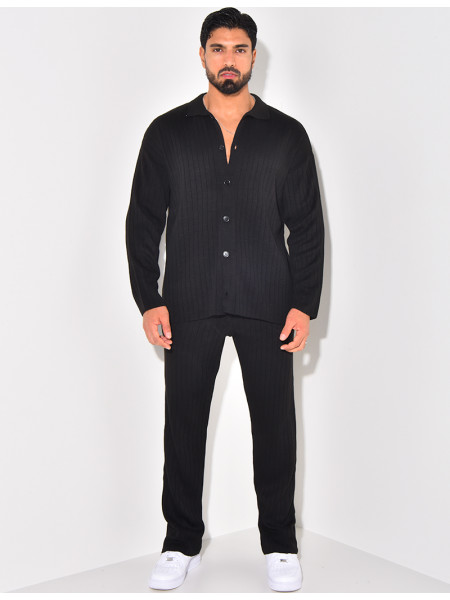 Ensemble pantalon et pull en laine