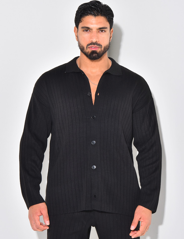 Ensemble pantalon et pull en laine