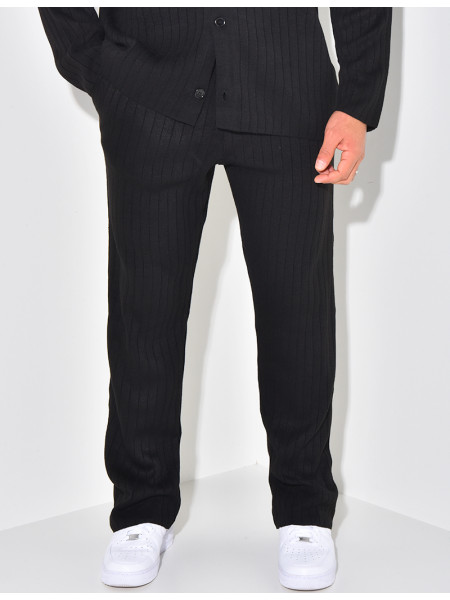 Ensemble pantalon et pull en laine