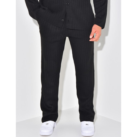 Ensemble pantalon et pull en laine