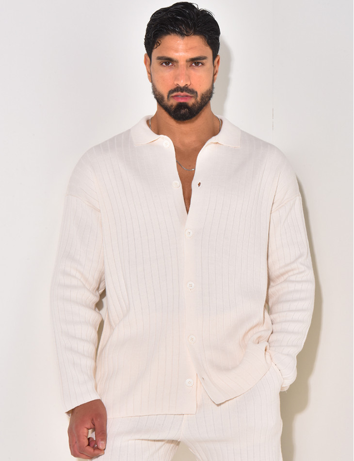 Ensemble pantalon et pull en laine