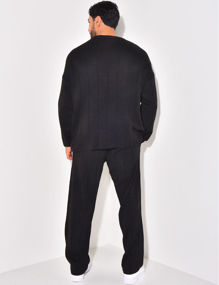 Ensemble pantalon et pull à col rond