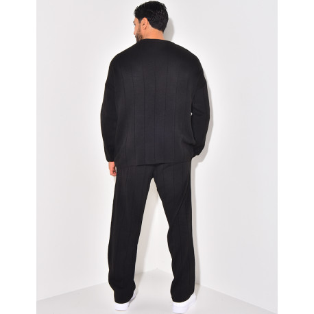 Ensemble pantalon et pull à col rond