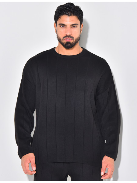 Ensemble pantalon et pull à col rond