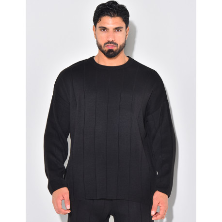 Ensemble pantalon et pull à col rond