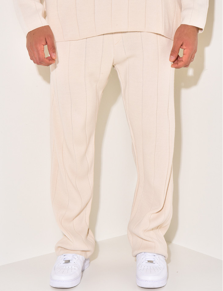Ensemble pantalon et pull à col rond