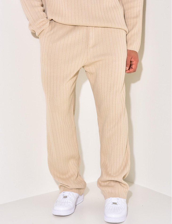 Ensemble pantalon et pull à col rond