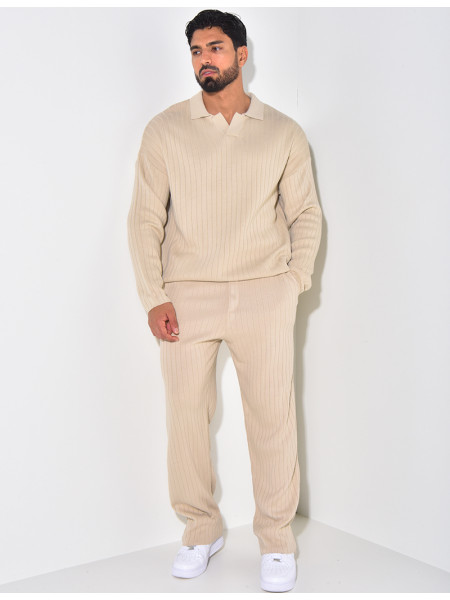Ensemble pantalon et pull à col