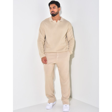 Ensemble pantalon et pull à col