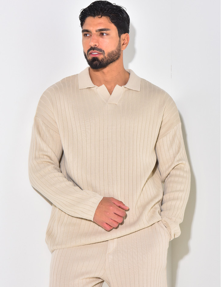 Ensemble pantalon et pull à col