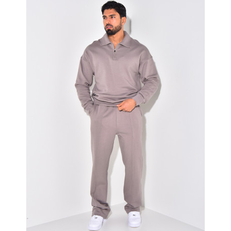 Ensemble pantalon et pull à zip