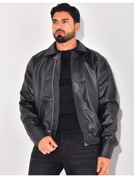 Veste en similicuir
