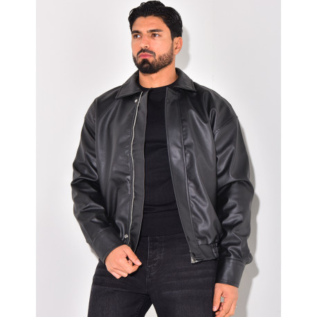 Veste en similicuir
