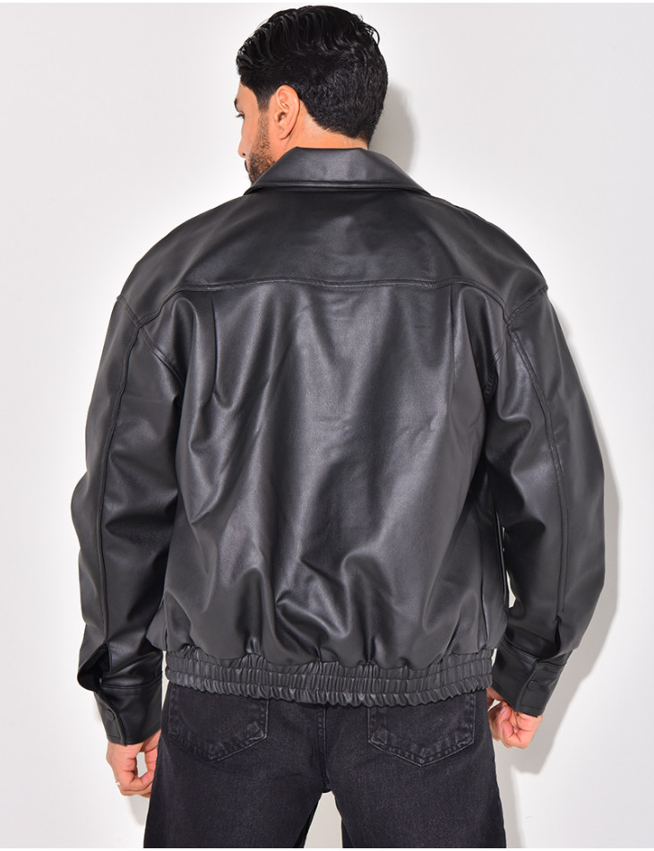Veste en similicuir
